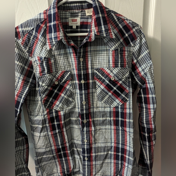 Levi's Men's Plaid Long Sleeve | Size Small - Picture 7 of 8
